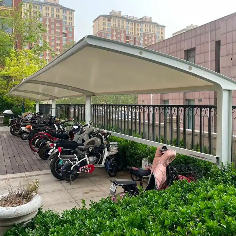 营口膜结构电动车棚